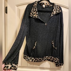 Boutique Quarter Zip Sweatshirt